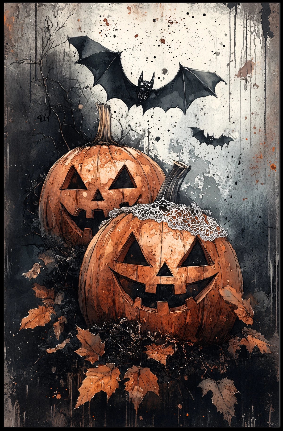 Halloween Pumpkin Dreams Artistic Cultural or Heritage Poster