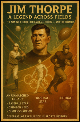 Jim Thorpe A Legend Across Fields Poster PosterGoat