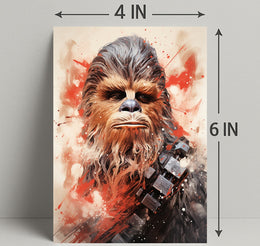 Galactic Warrior Portrait Poster