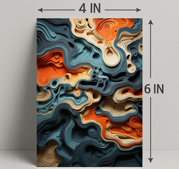 Abstract Topography Abstract Poster PosterGoat