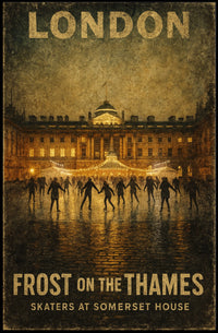 Frost On The Thames Poster