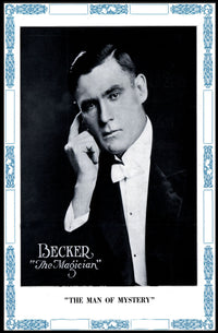 Vintage Magician Becker Magic and Mystery Poster - Cultural or Heritage Poster