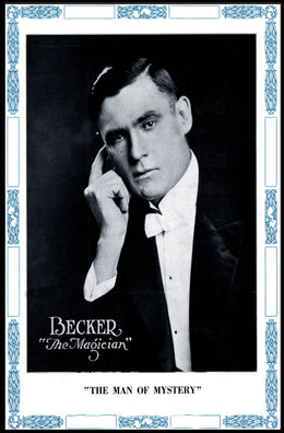 Vintage Magician Becker Magic and Mystery Poster - Cultural or Heritage Poster