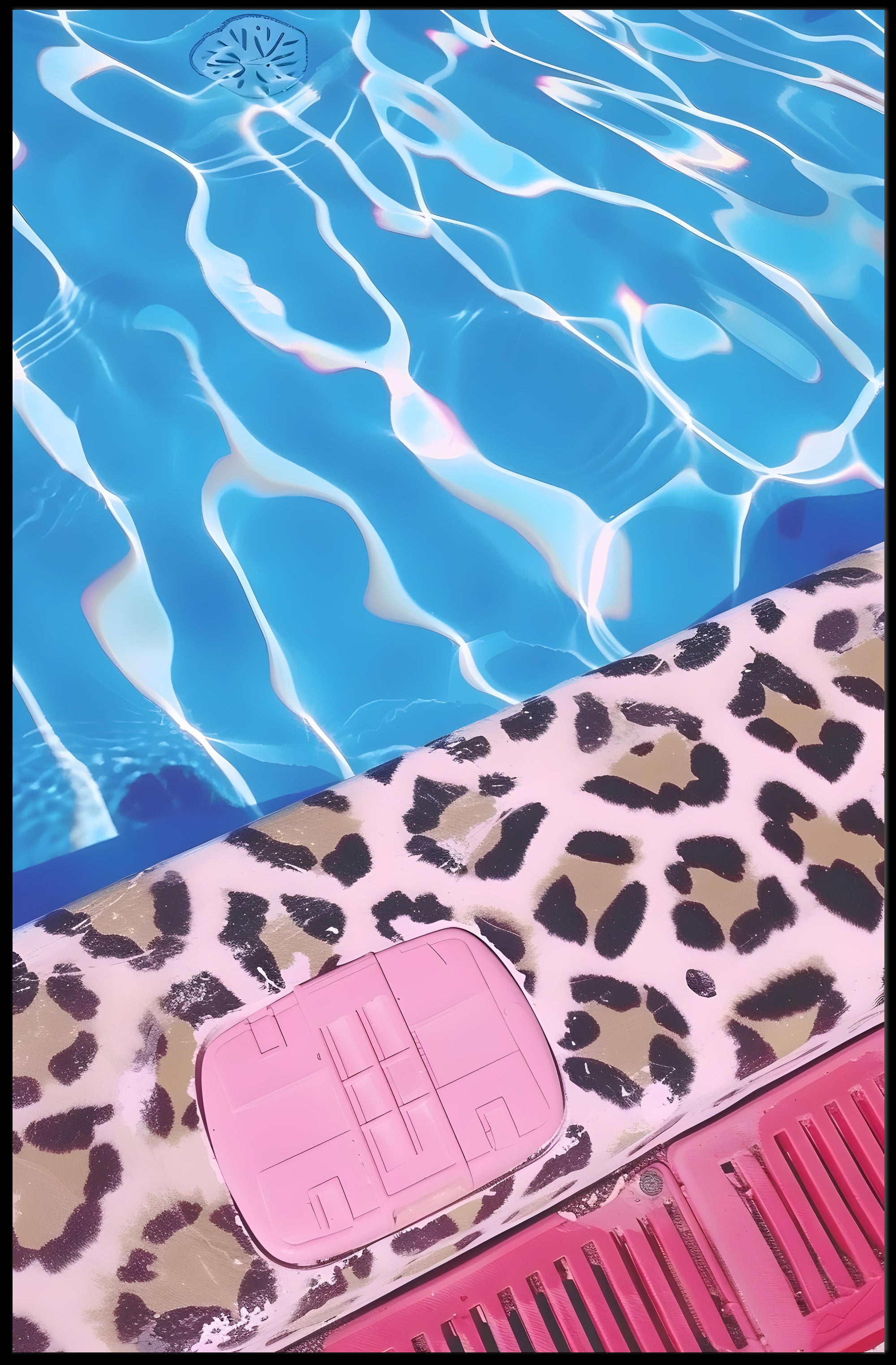 Poolside Vibrance Poster
