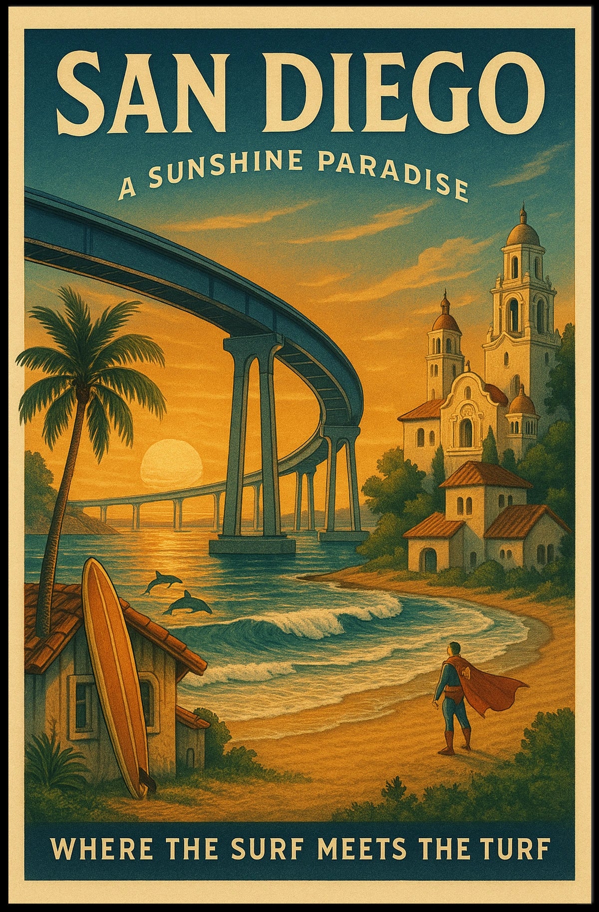 San Diego A Sunshine Paradise Poster