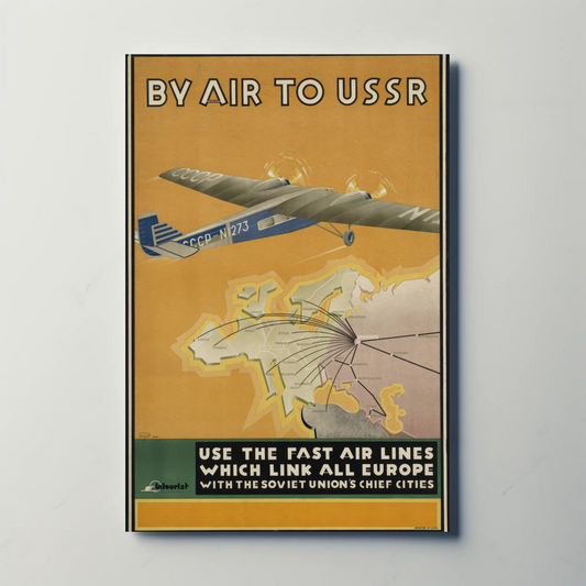USSR Air Travel Poster