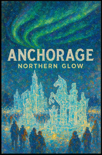 Anchorage Northern Glow Poster