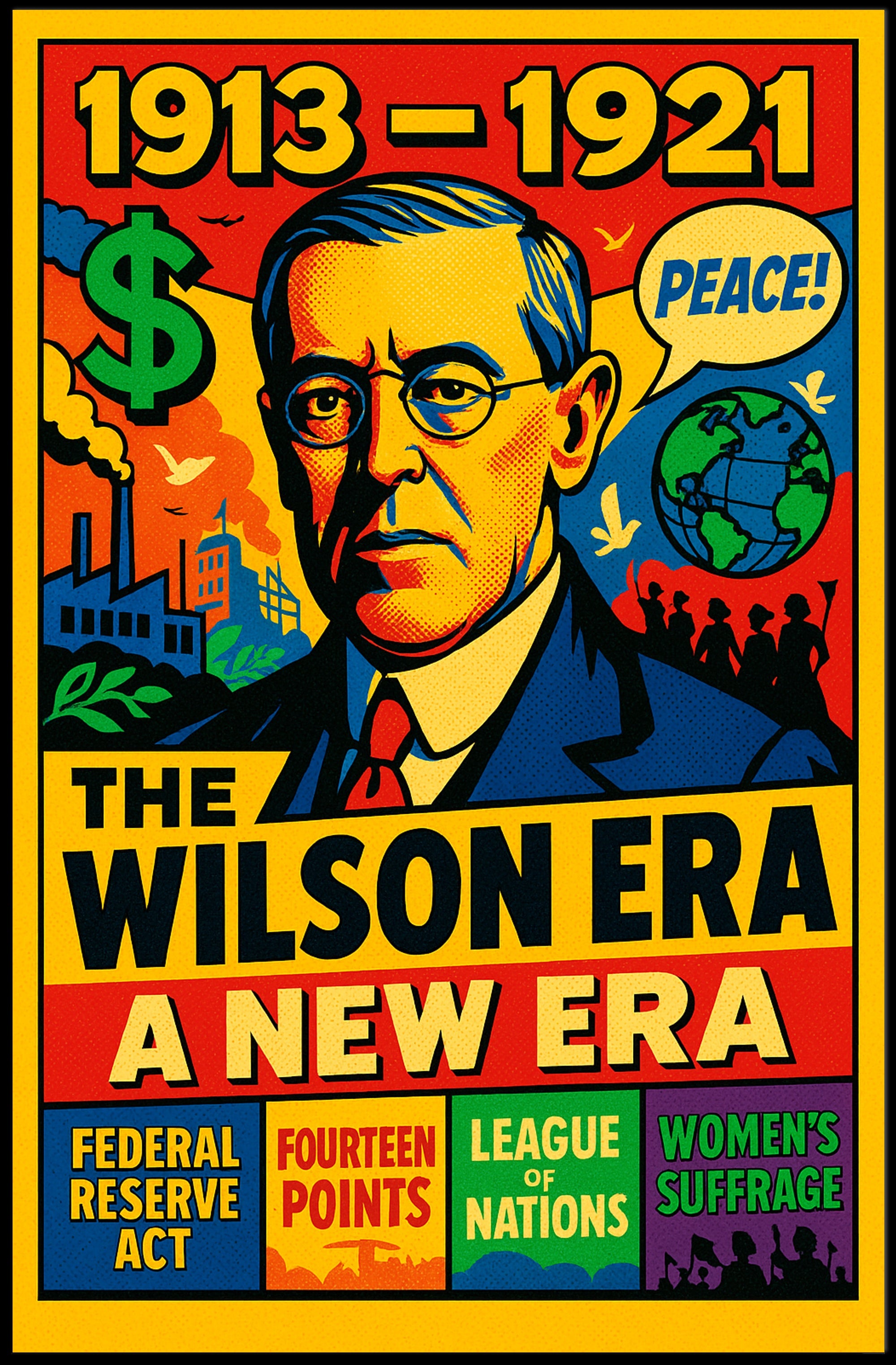 Woodrow Wilson The Wilson Era Poster PosterGoat
