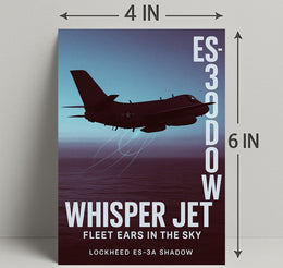 Whisper Jet Fleet Ears in the Sky Poster PosterGoat