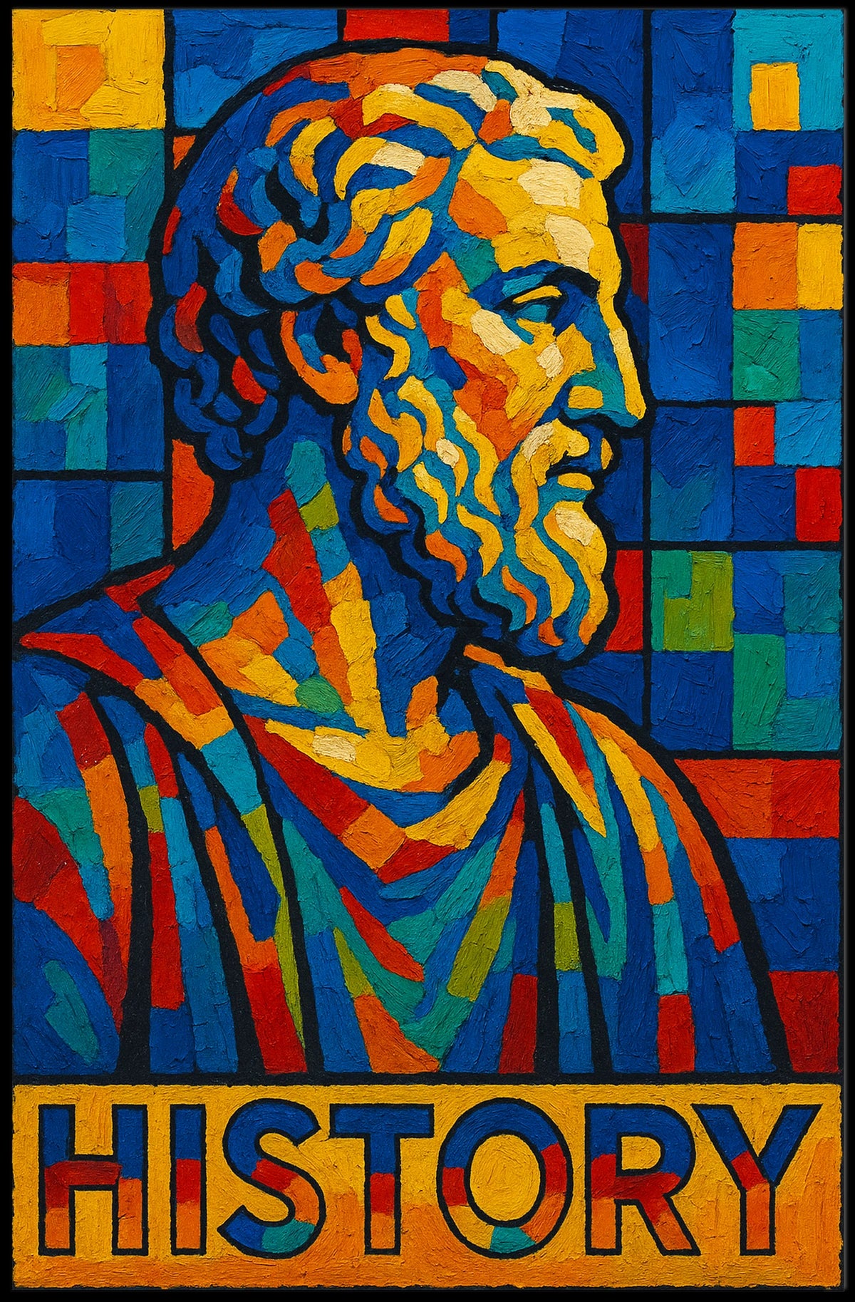 Vibrant History Mosaic Poster