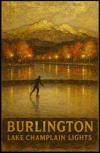 Burlington Lake Champlain Lights Poster