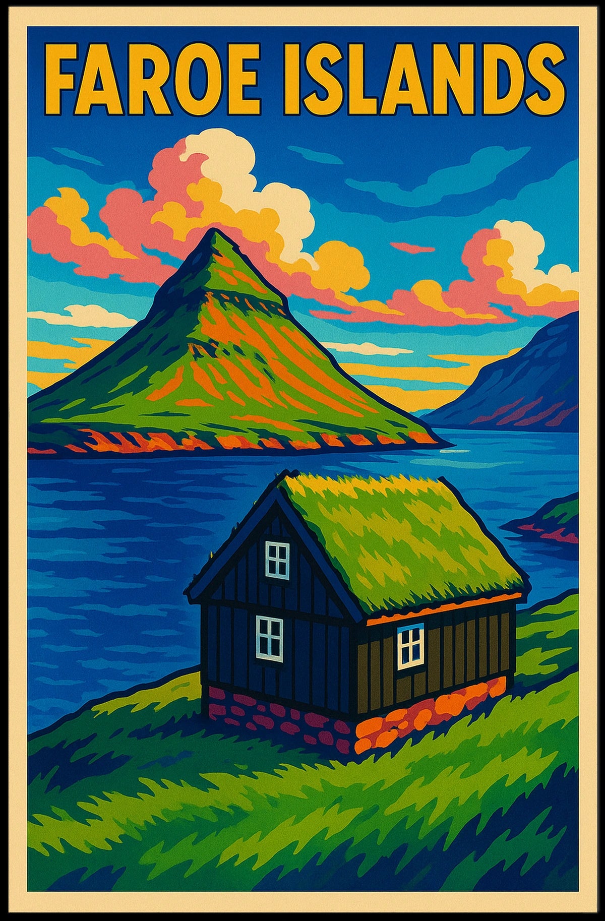 Faroe Islands Scenic Poster