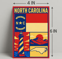 North Carolina Heritage Poster PosterGoat