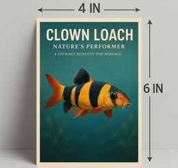 Clown Loach Nature's Performer Wall Art PosterGoat
