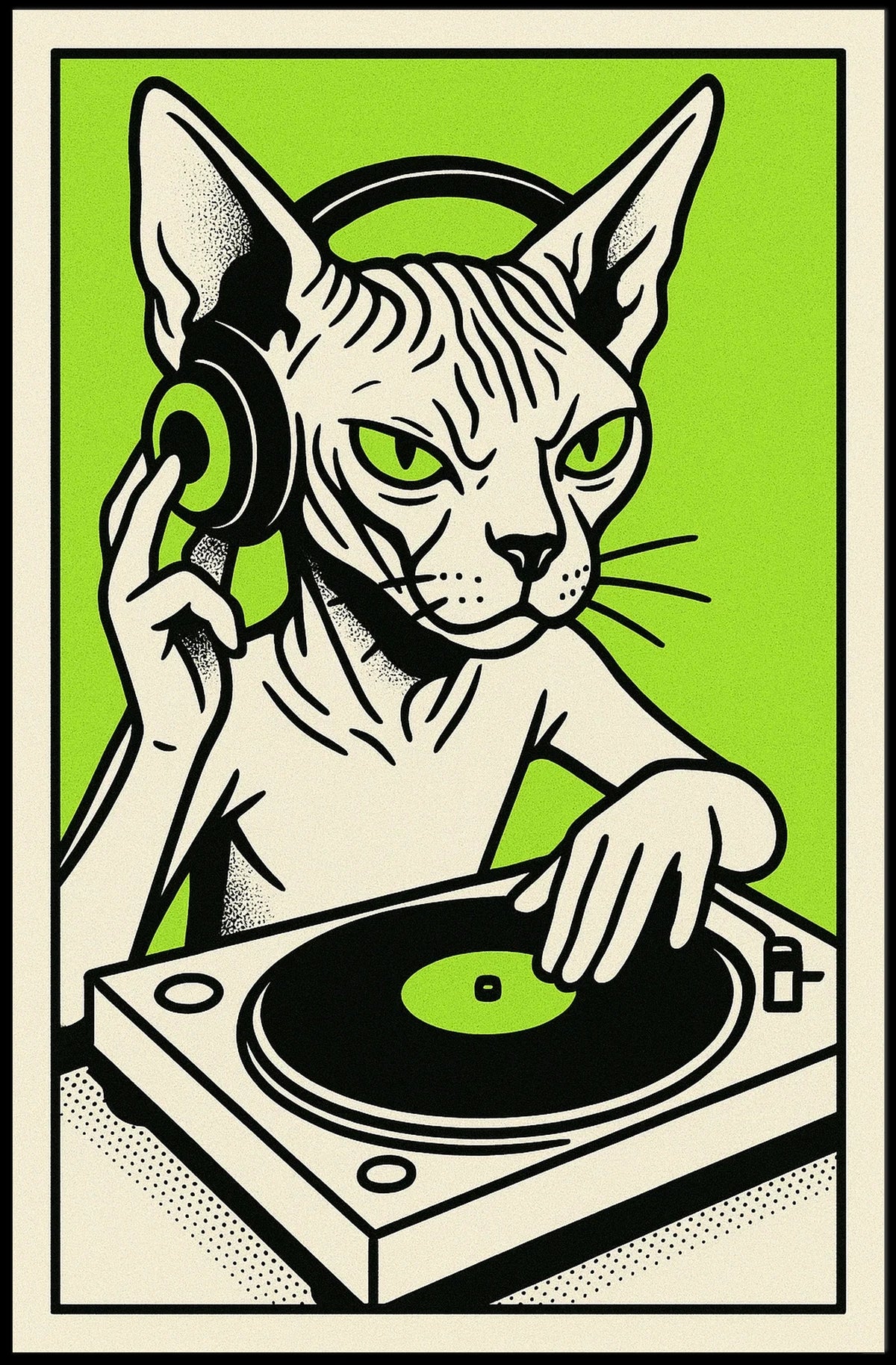 Dj Cat Grooves Poster