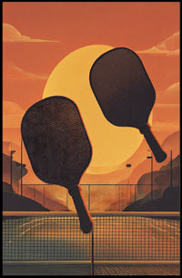 Sunset Paddle Play Poster