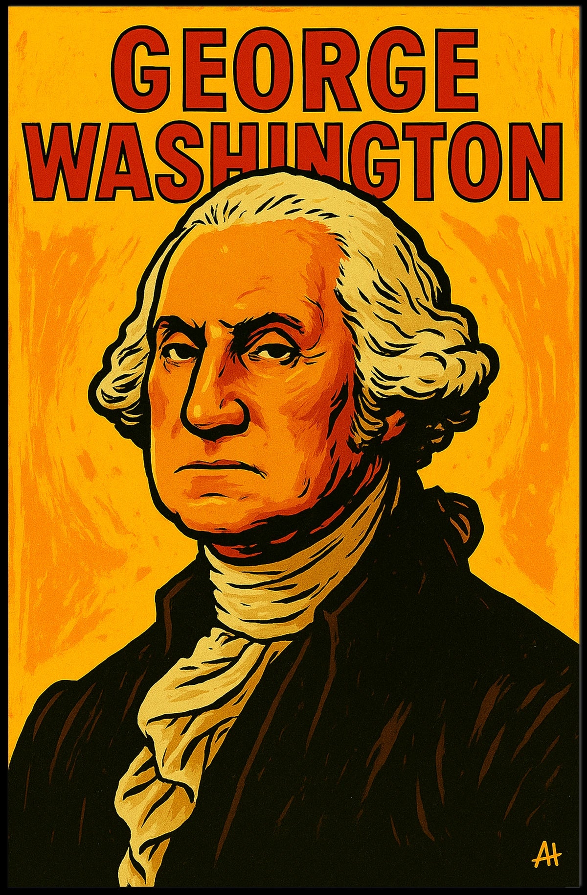 George Washington Portrait Historical Heritage Founding Era Poster