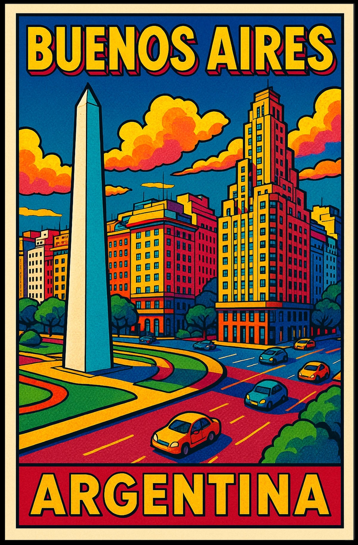 Buenos Aires Travel Poster