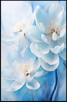 Blossoms In Blue Poster