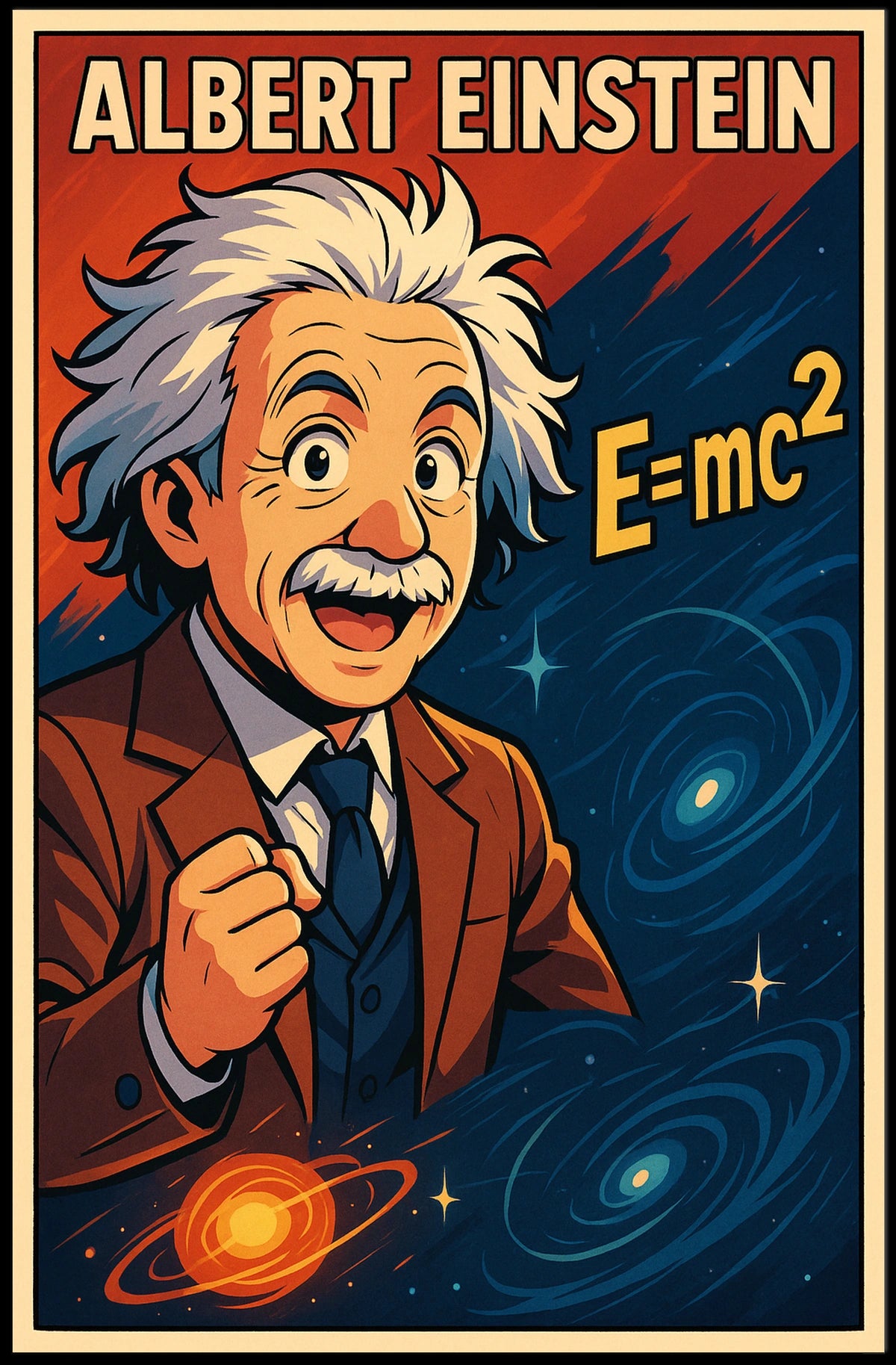 Albert Einstein EMc² Poster