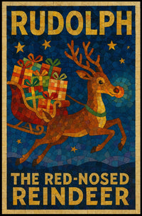 Rudolph Reindeer Poster