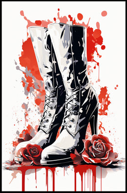 Boots And Roses Poster