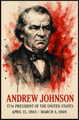 Andrew Johnson Portrait Historical or Presidential Poster