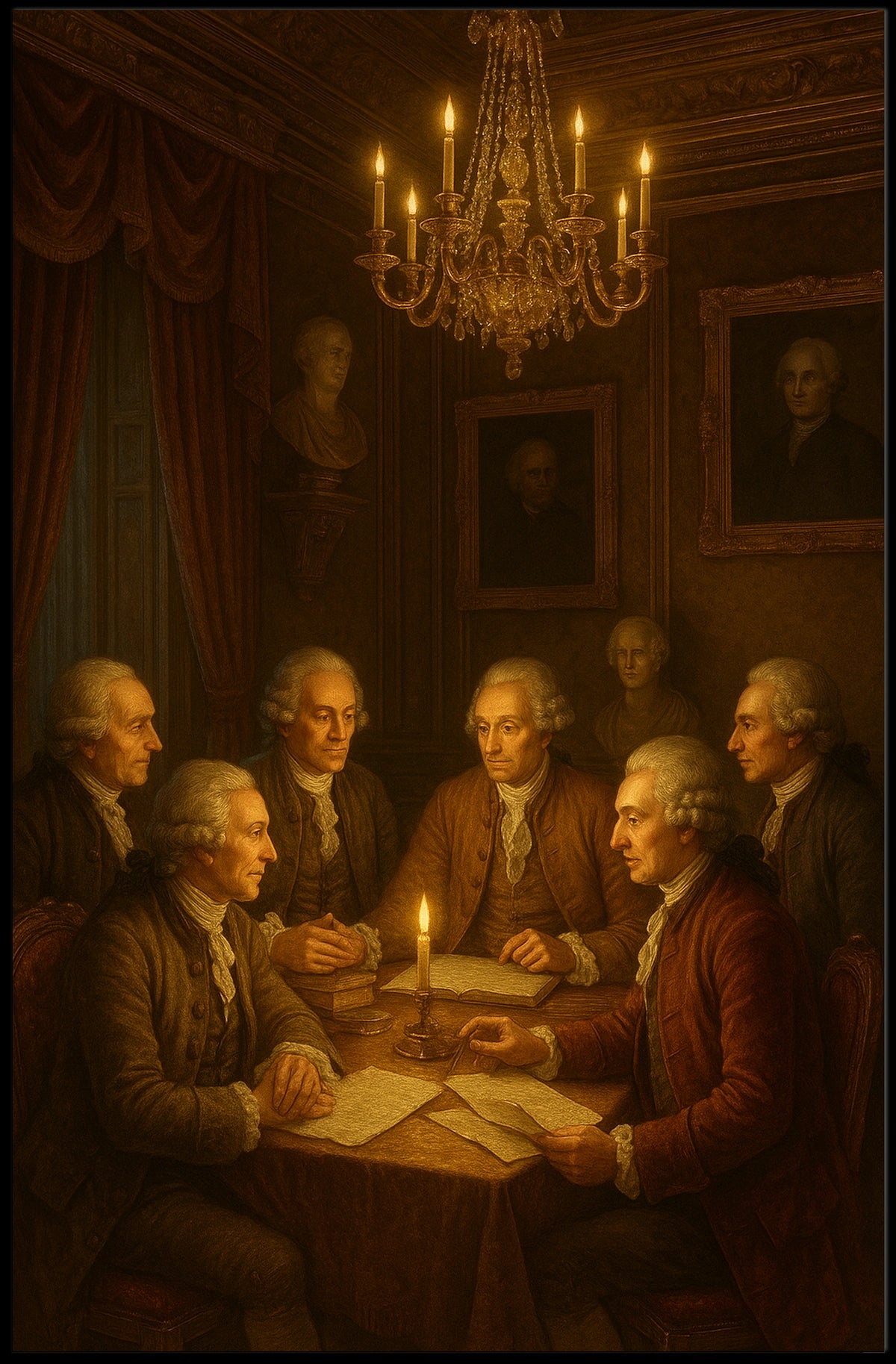 Founding Fathers Gathering Poster