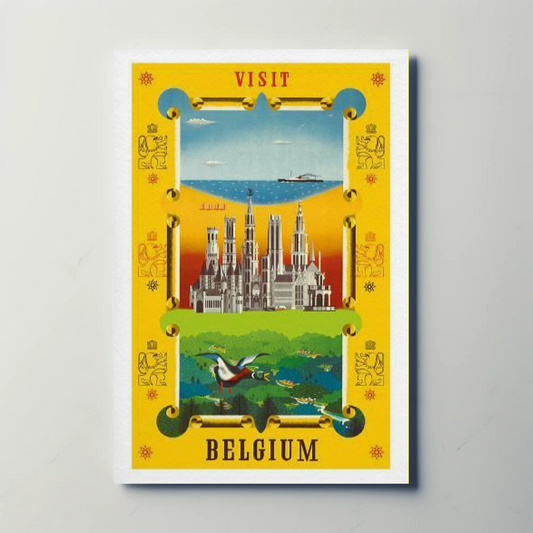 Visit Belgium Travel Poster