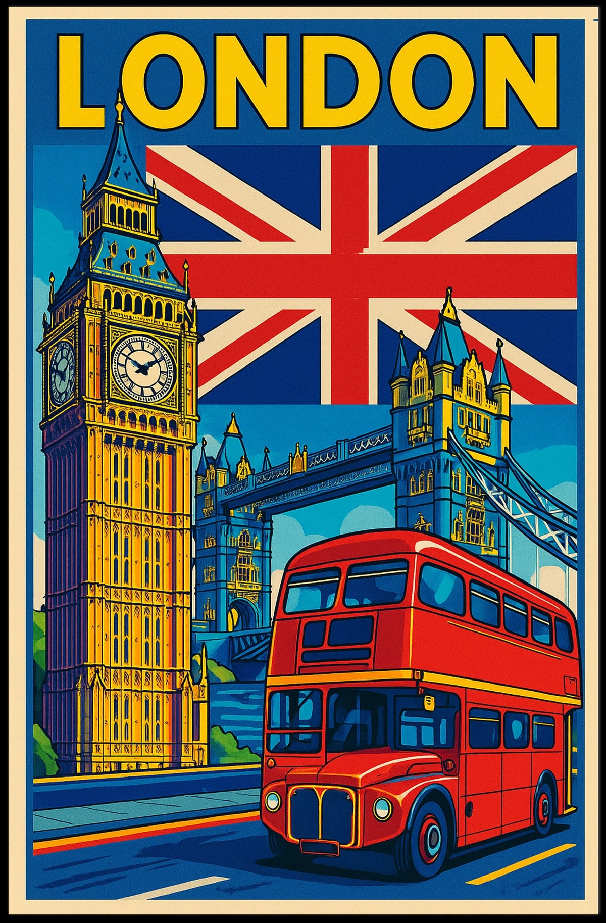 London Landmarks Poster