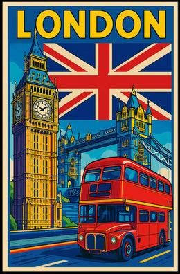 London Landmarks Poster