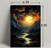 Enchanted Moonlit Landscape Poster