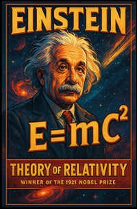 Albert Einstein Theory Of Relativity Poster