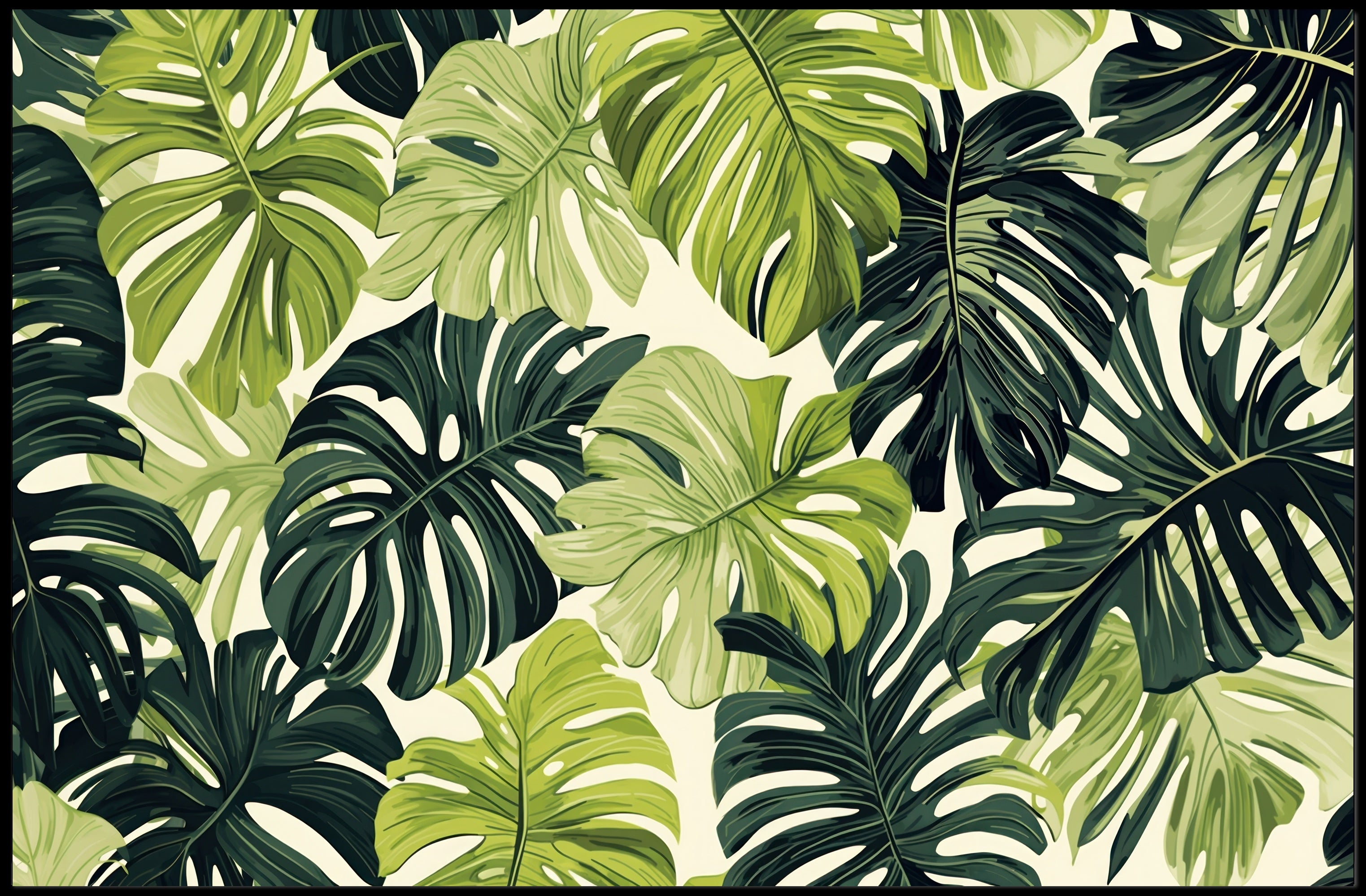 Tropical Foliage Delight Poster