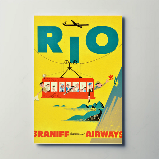 Rio Braniff International Airways Poster