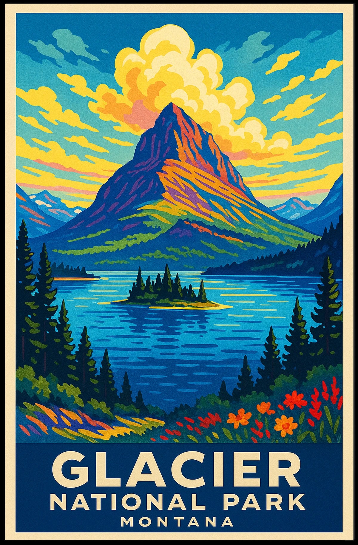 Glacier National Park Montana Poster