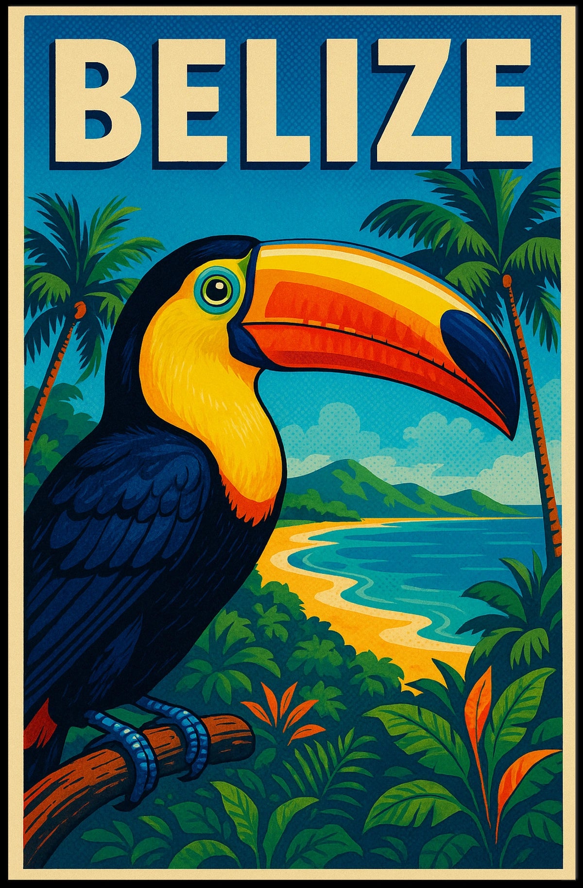 Belize Tropical Paradise Poster
