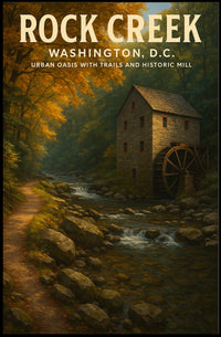 Rock Creek Urban Oasis In Washington, Poster