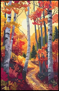 Autumn Forest Pathway Poster