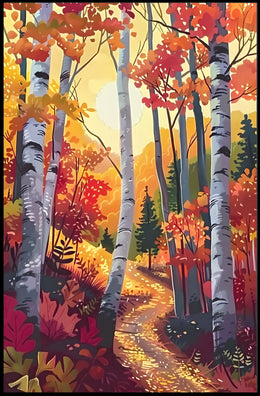 Autumn Forest Pathway Poster