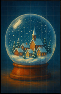 Winter Wonderland In A Snow Globe Poster