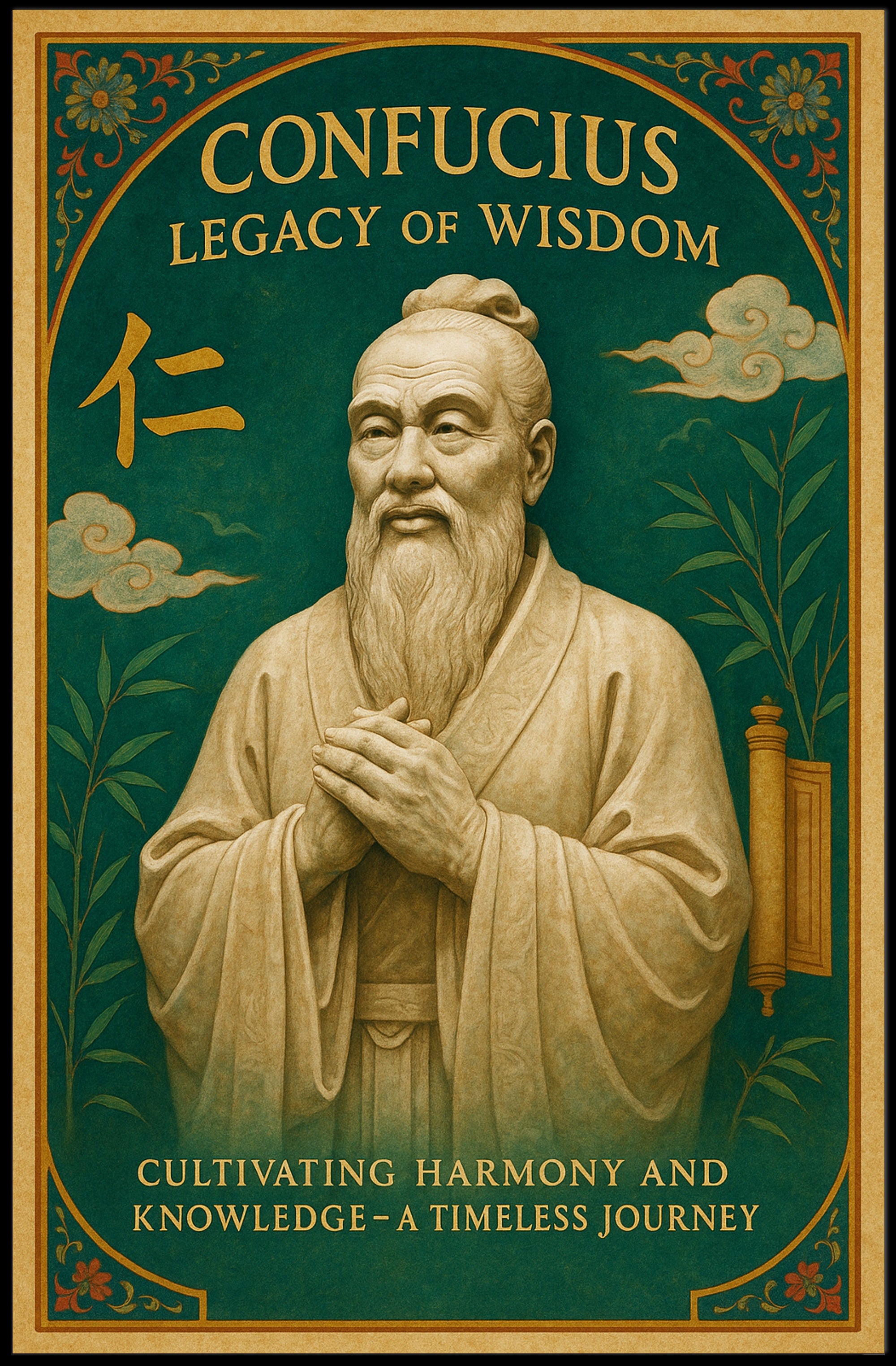 Confucius Legacy of Wisdom Wall Art Print PosterGoat
