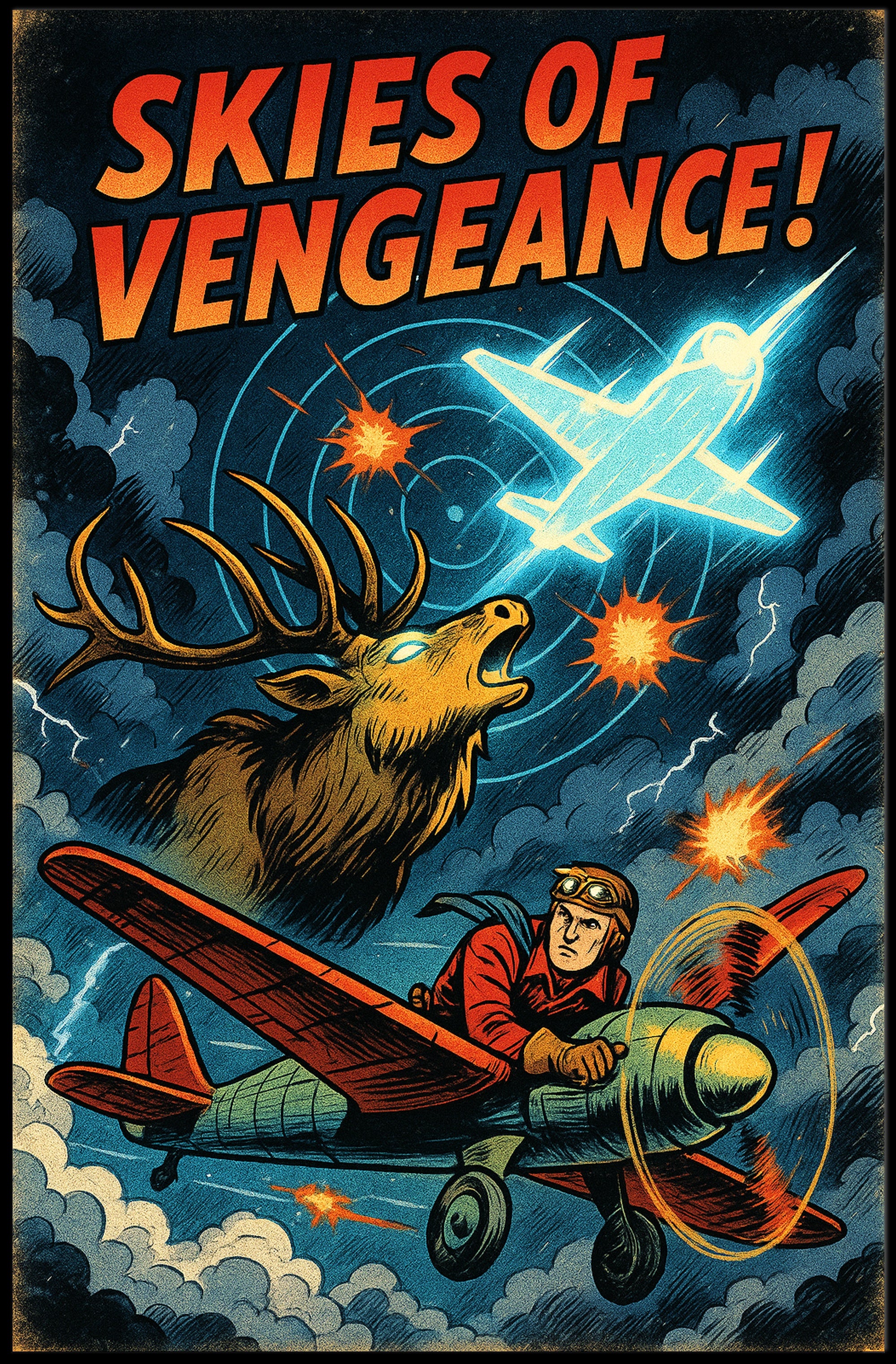 Skies of Vengeance Poster PosterGoat