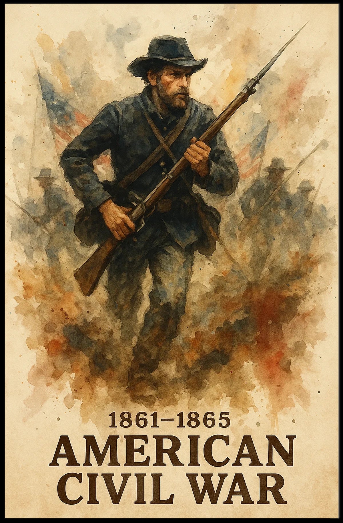 American Civil War 1861-1865 Poster