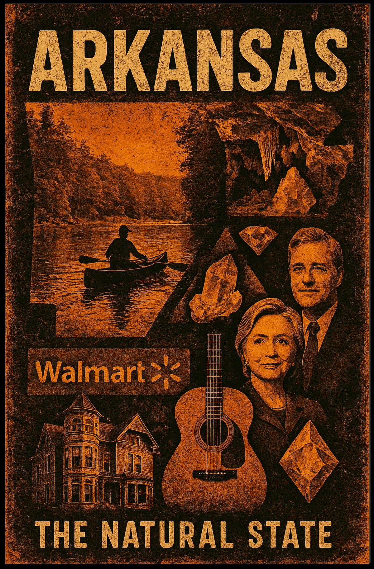 Arkansas The Natural State Poster