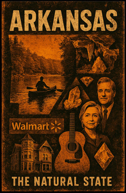 Arkansas The Natural State Poster