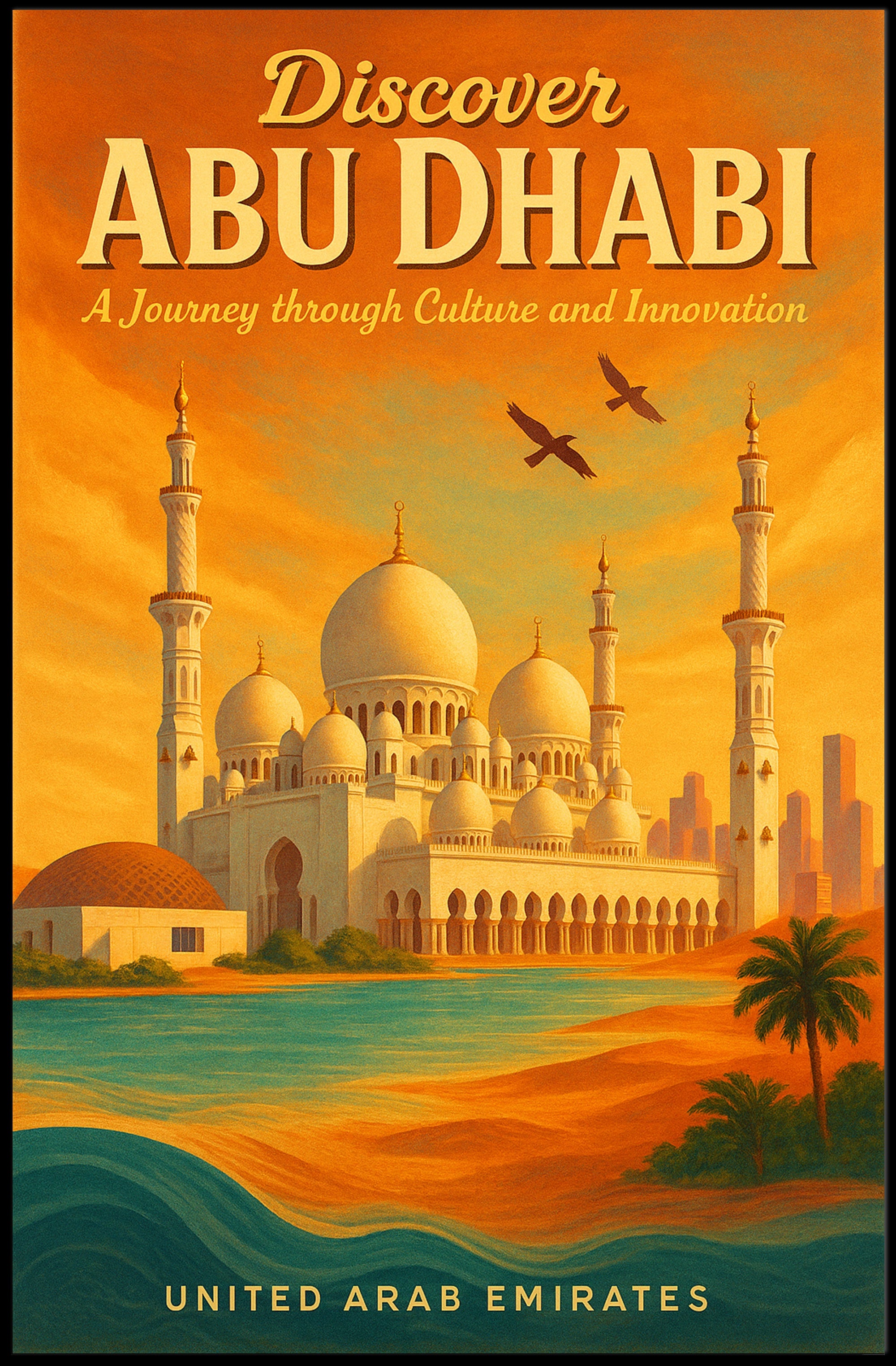 Discover Abu Dhabi Wall Art Print PosterGoat