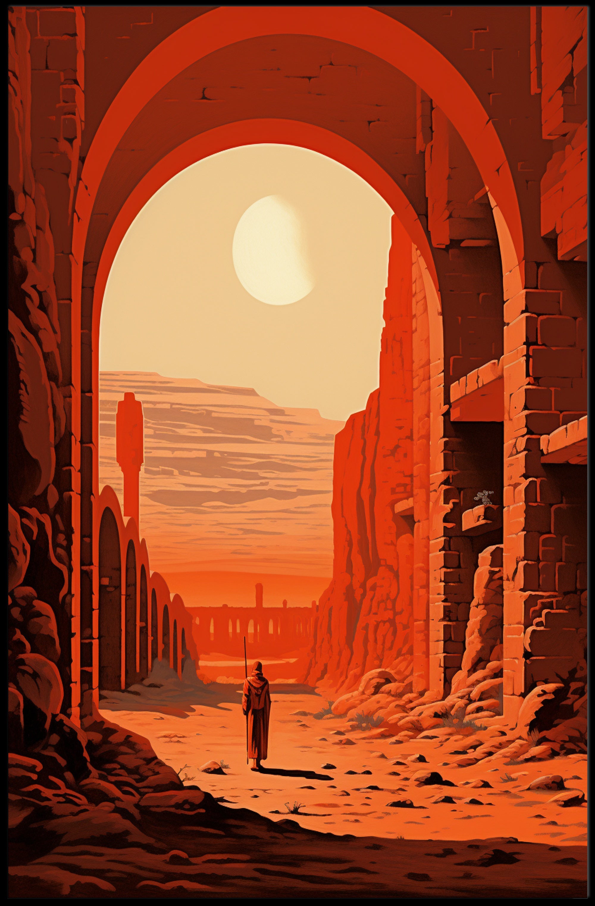 Journey Through The Arches Poster PosterGoat