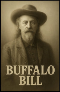 Buffalo Bill Iconic Vintage Historical Poster
