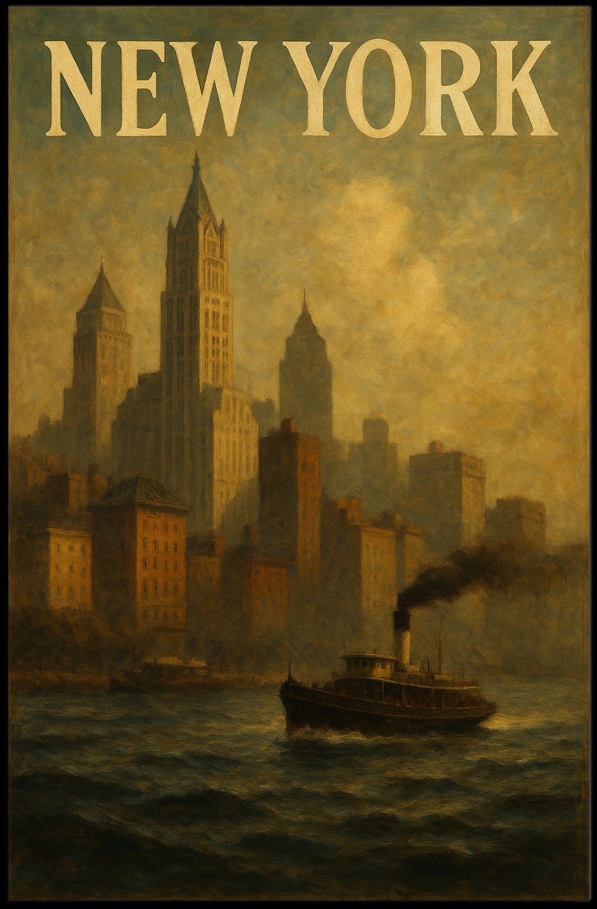 New York Cityscape Poster